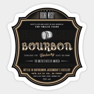 Bourbon Sticker